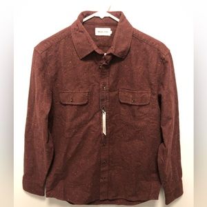 Taylor Stitch Yosemite Shirt in Nutmeg Donegal 40 NWT